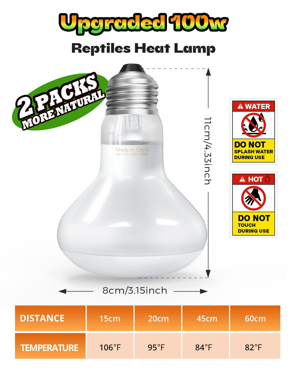 Haceryc reptile heat lamp UVA rays image underscores natural sunlight simulation for behavior