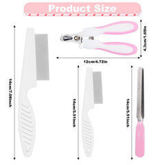 HAEZU small animal grooming kit close-up highlights dual-length teeth gliding through coats.