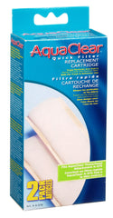 Hagen AquaClear refill cartridge 2-pack ready for replacement with expanded capacity for waste removal