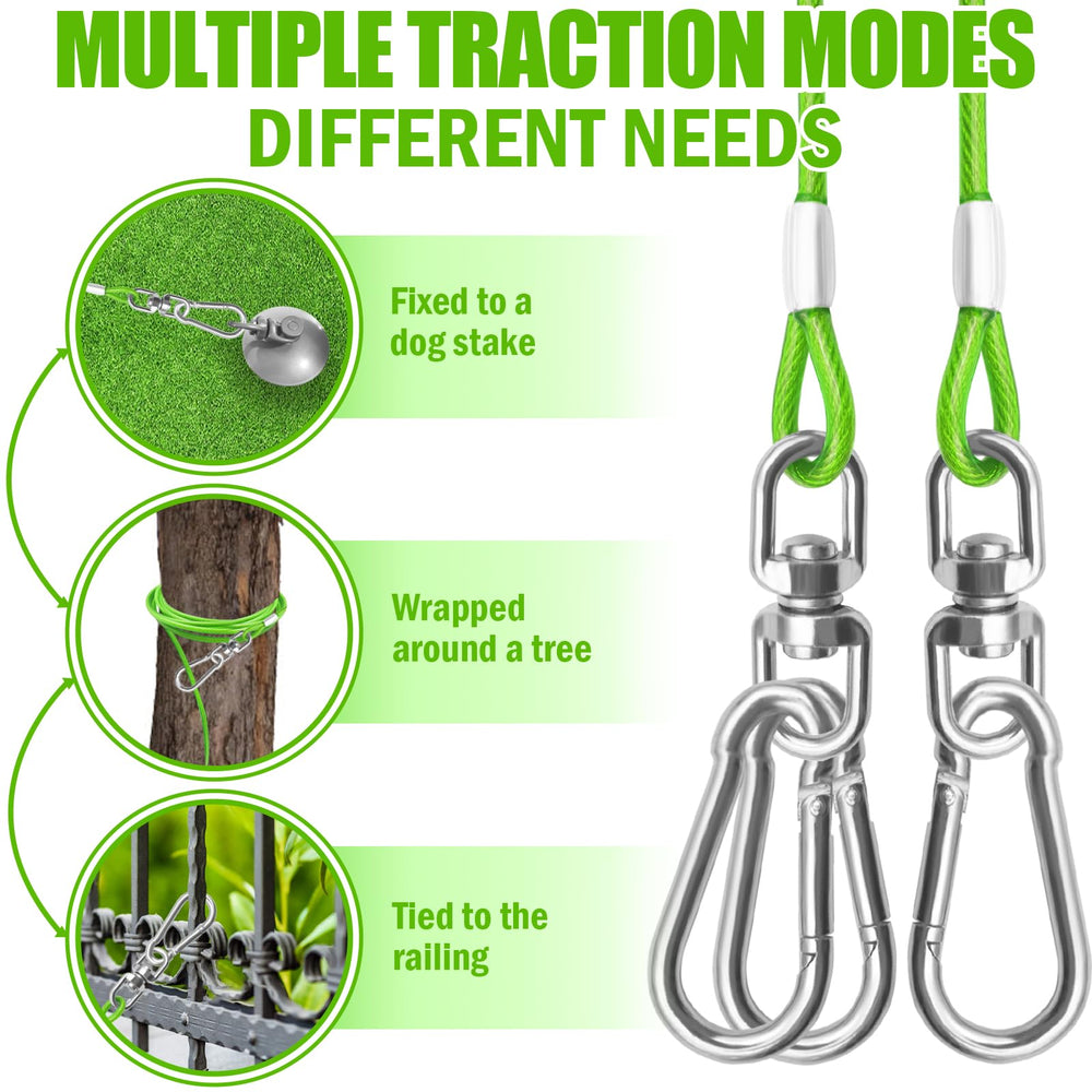 HaiYUAN dog tie out cable 10ft length ready for compact yards