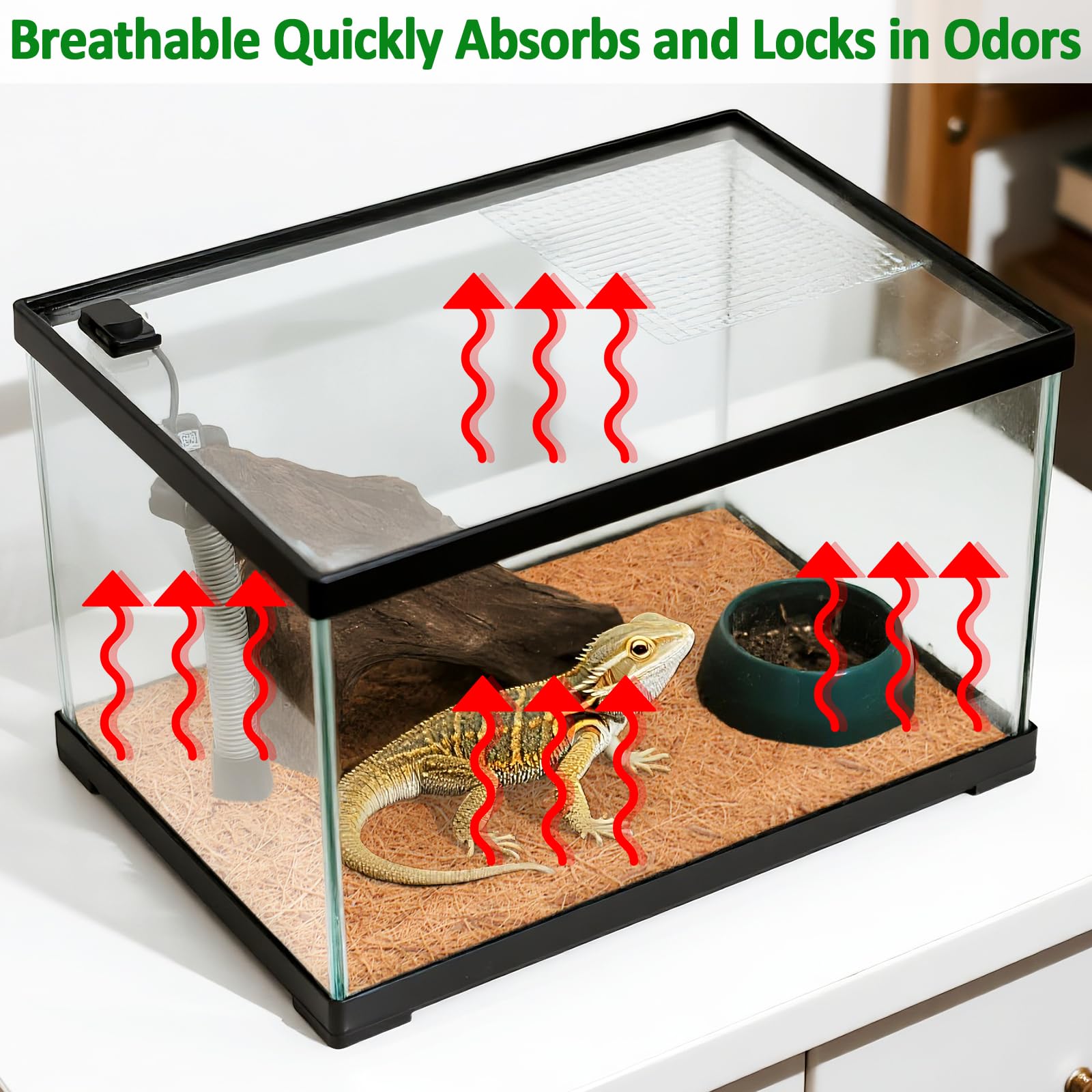 Halatool reptile carpet 0.2-inch thickness highlights comfortable, pet-safe flooring.