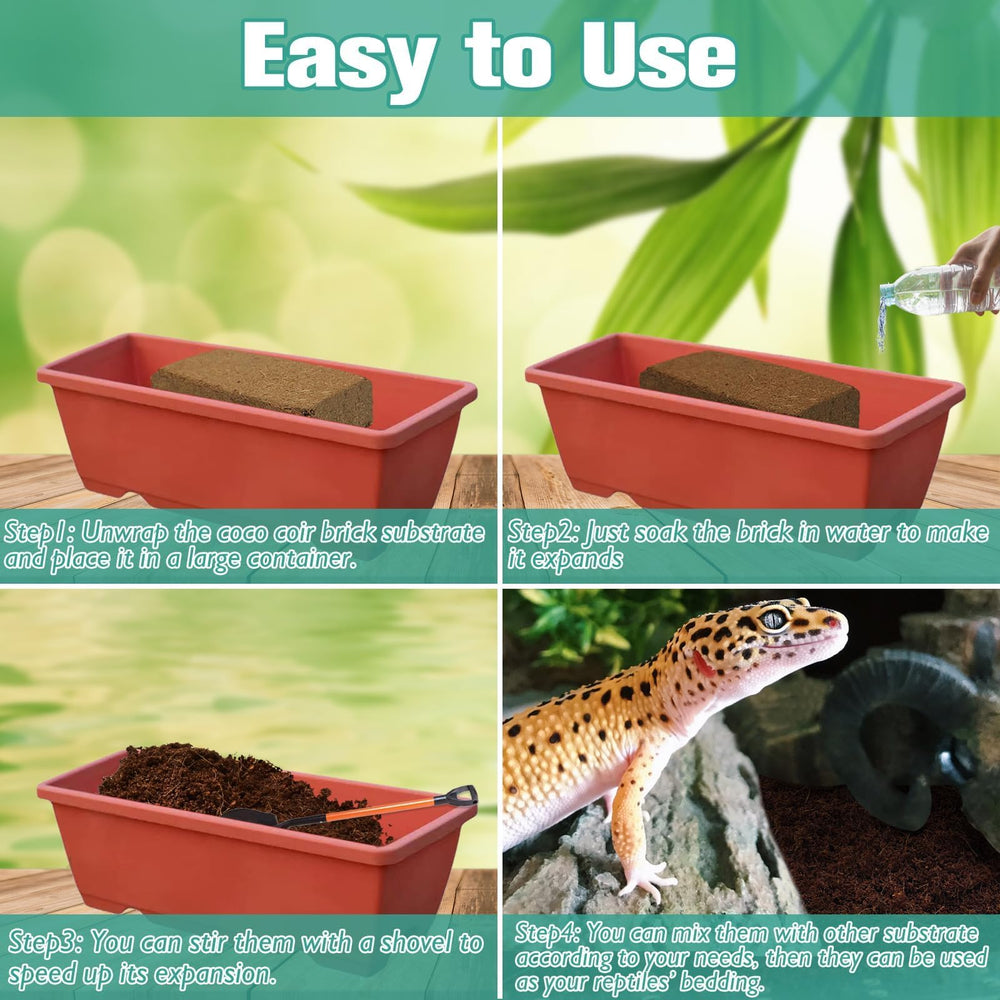 Halatool expand-to-fit terrarium bricks save space and simplify setup.