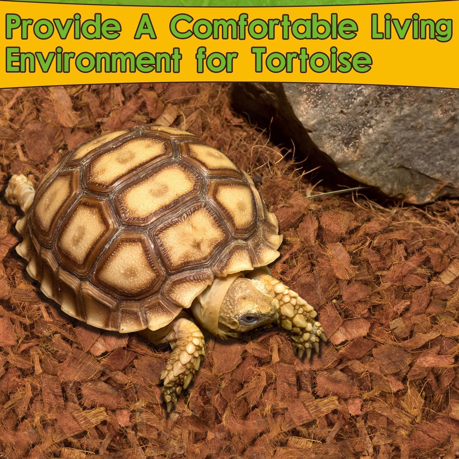 Halatool tortoise enclosure substrate supports comfortable, clean habitat.