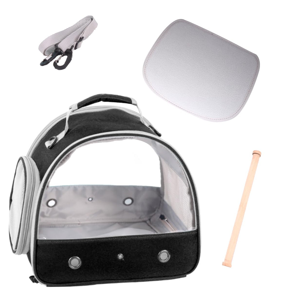 halinfer bird travel carrier includes soft mat for comfort