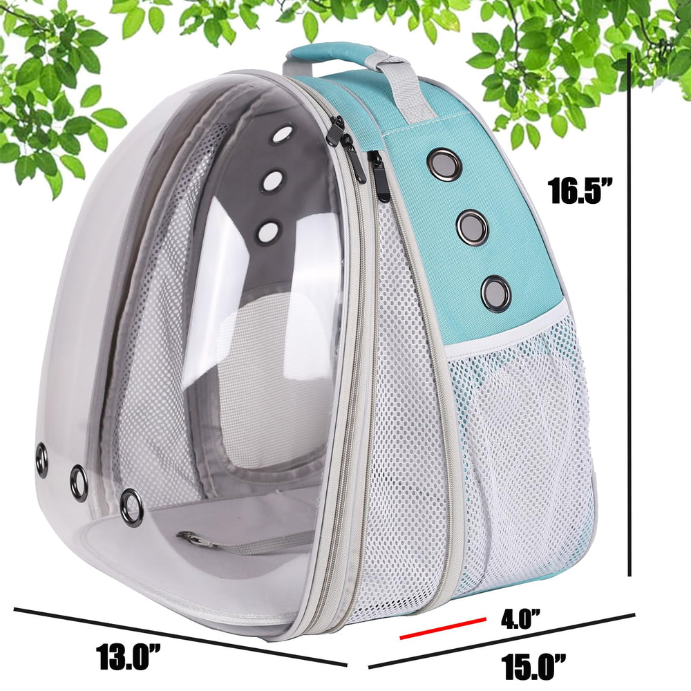 halinfer front-extend-cat-backpack right-view demonstrates breathable shell for comfortable travel.