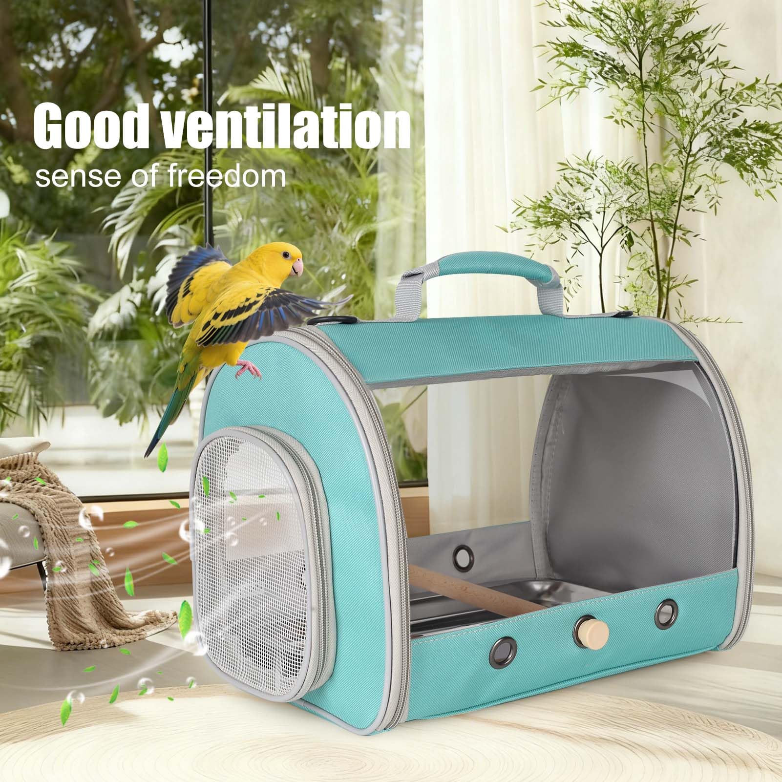 halinfer long-tail travel carrier vented sides promote airflow for comfortable travel.