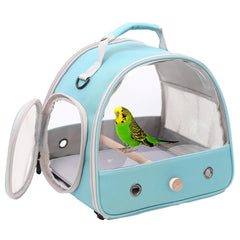 halinfer small-bird-travel-cage side-window view supports scenic travel for your bird