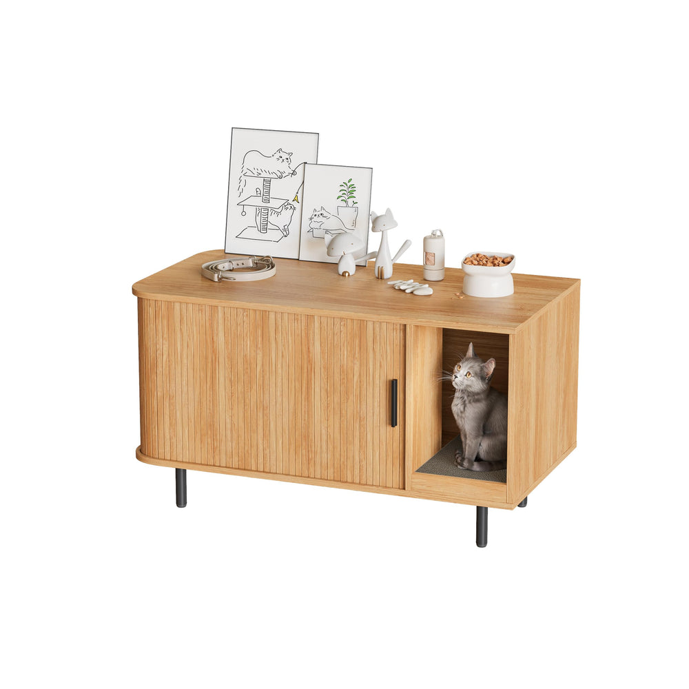 Halitaa 37.4 inch enclosure fits spacious living areas with versatility