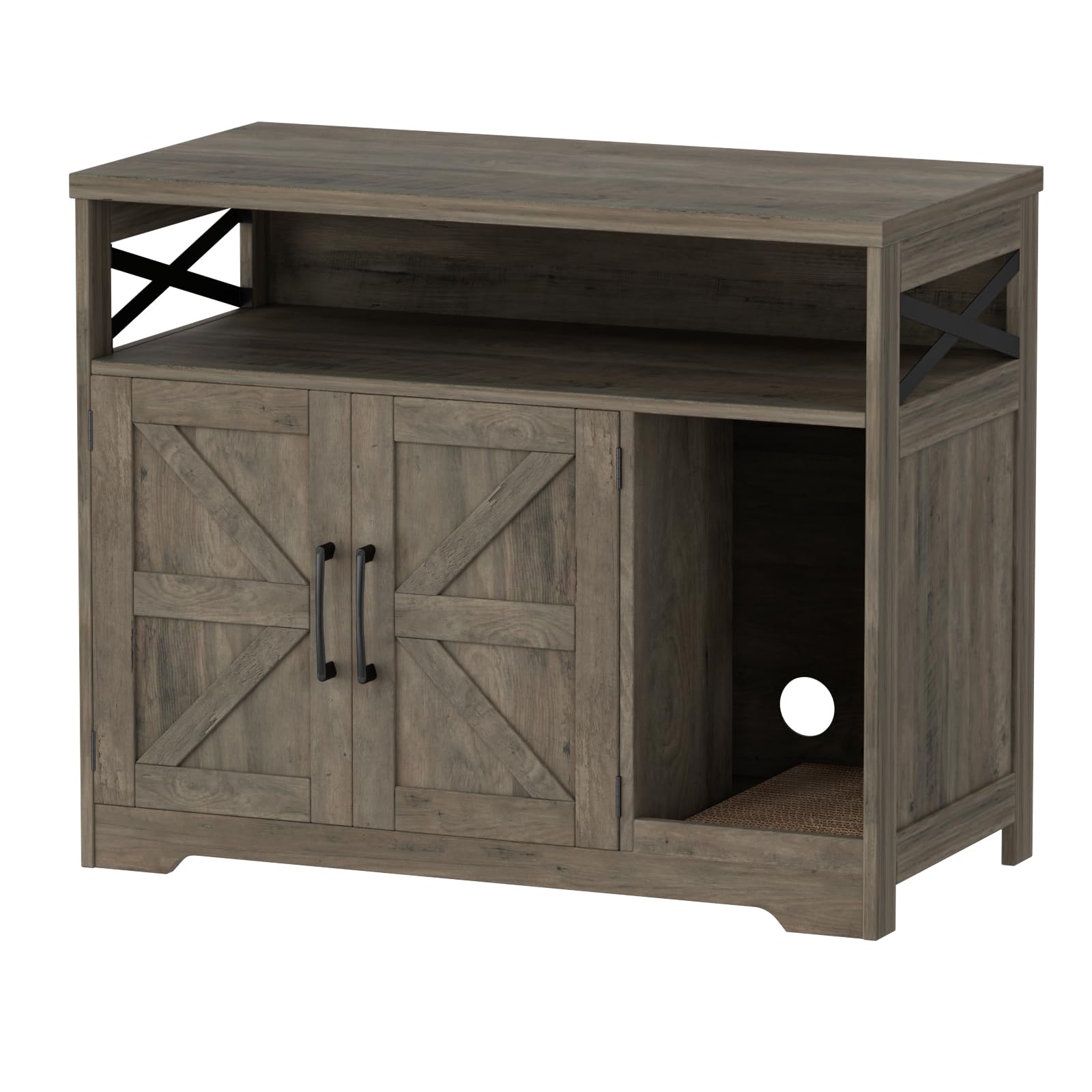 Halitaa cat litter box enclosure assembly included image shows quick setup with tools