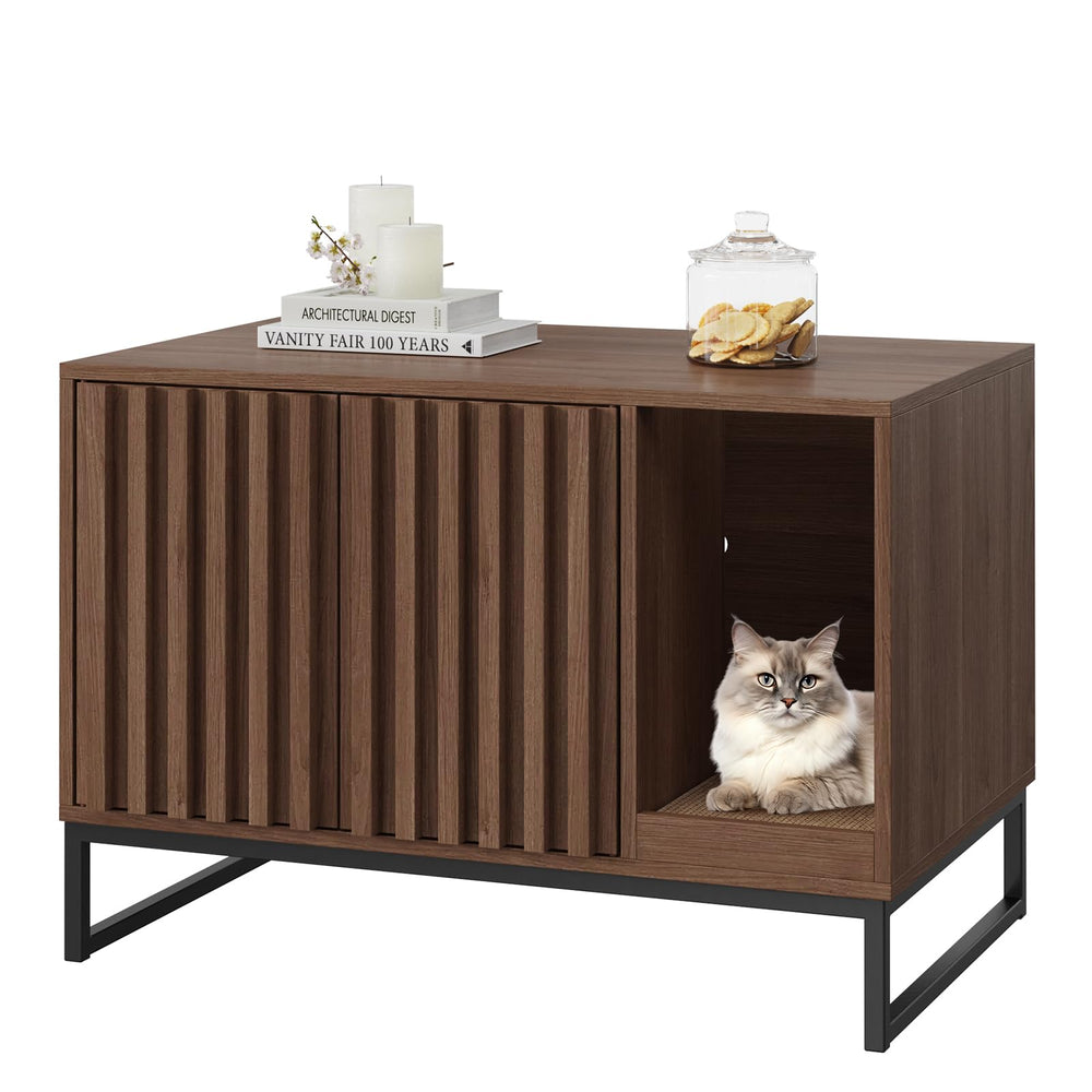 Halitaa cat litter box enclosure weight capacity up to 110 lbs