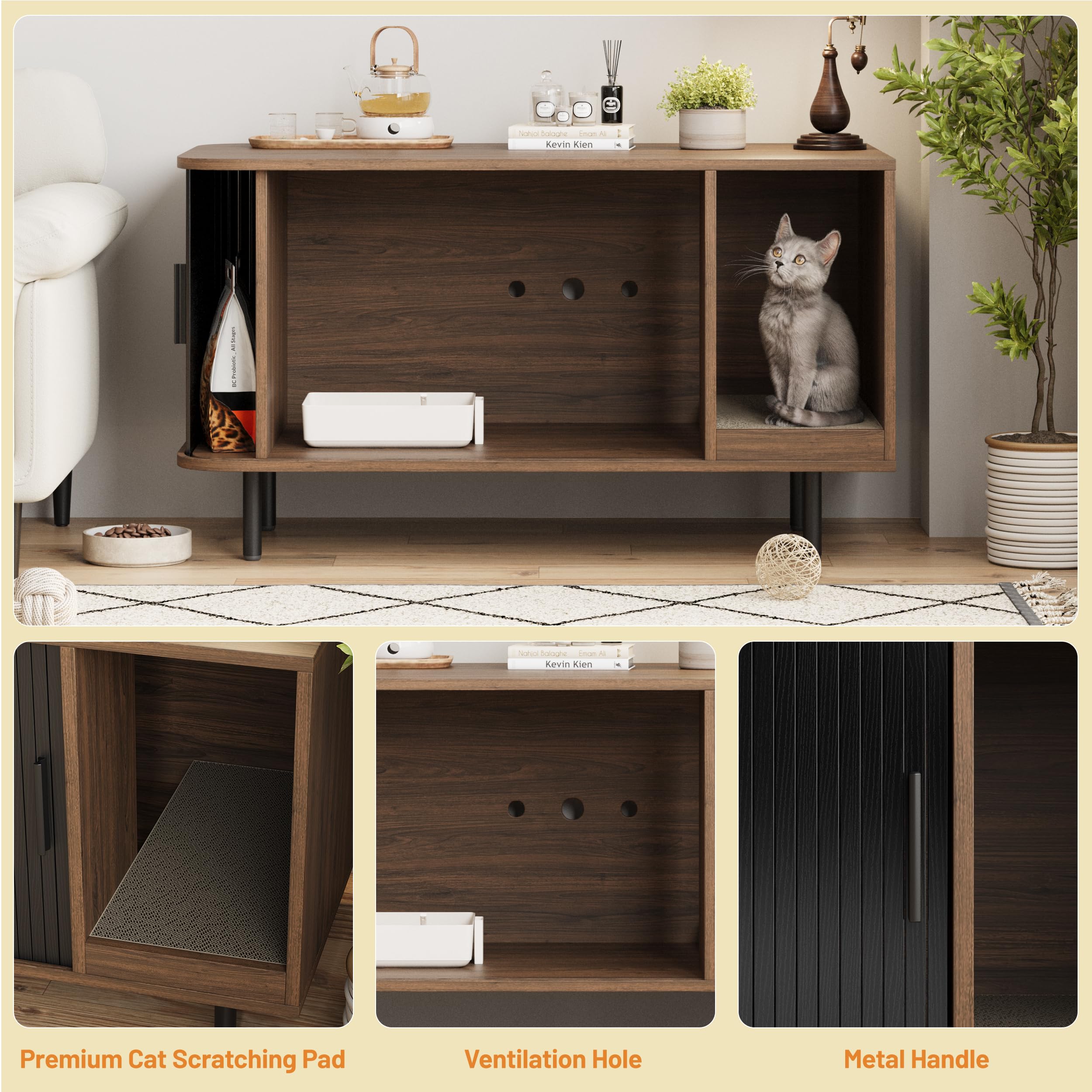 Halitaa enclosure density-board and metal frame for sturdy daily use