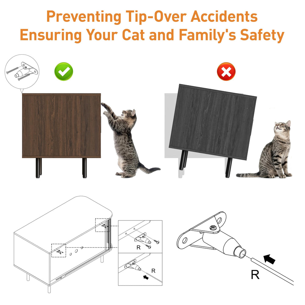 Halitaa cat litter enclosure shown as TV stand in modern room