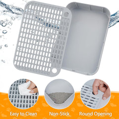 HALKYDY non-slip feet keep the mat stable during cat activity.