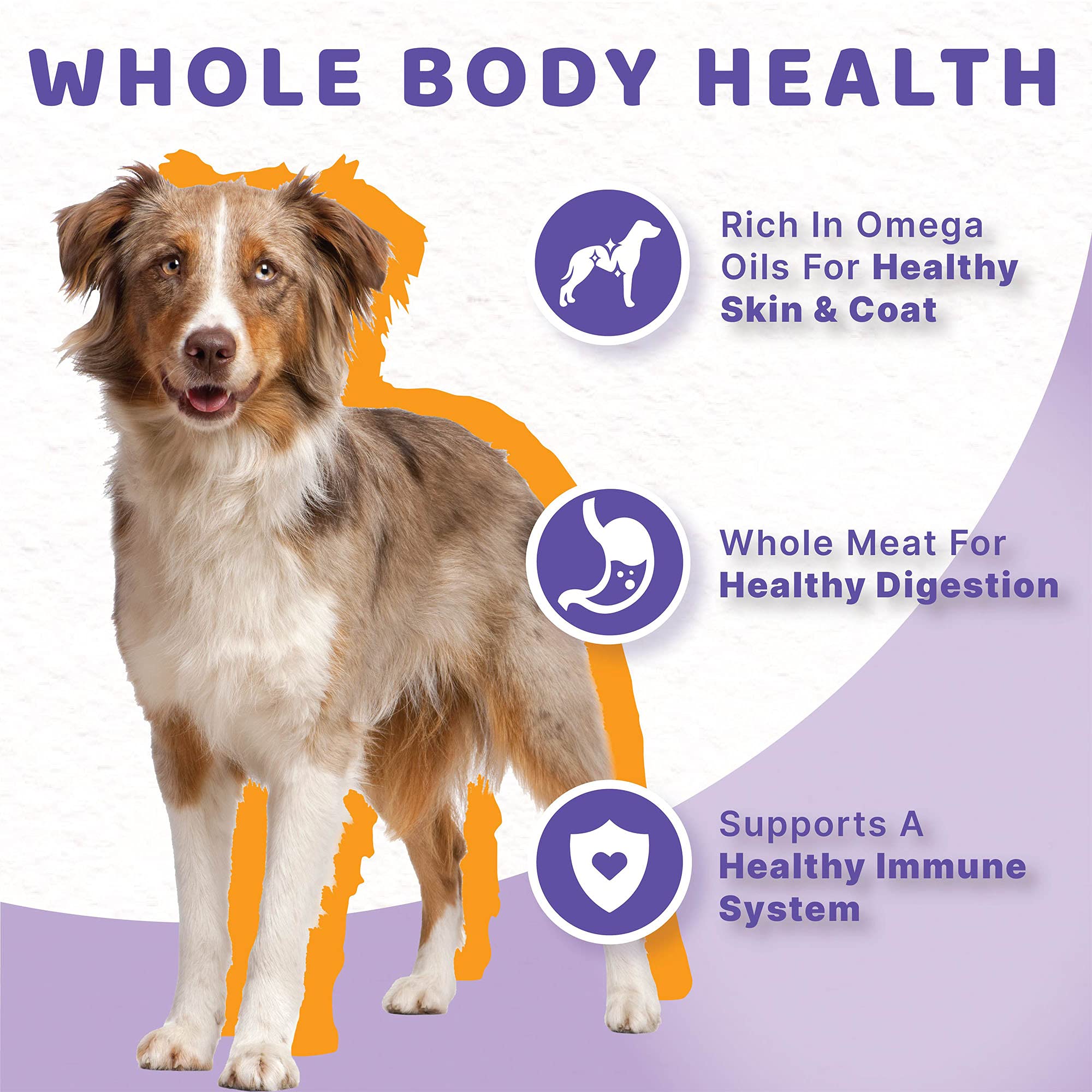 Halo Healthy Grains shows non-GMO fruits and vegetables for balanced nutrition.