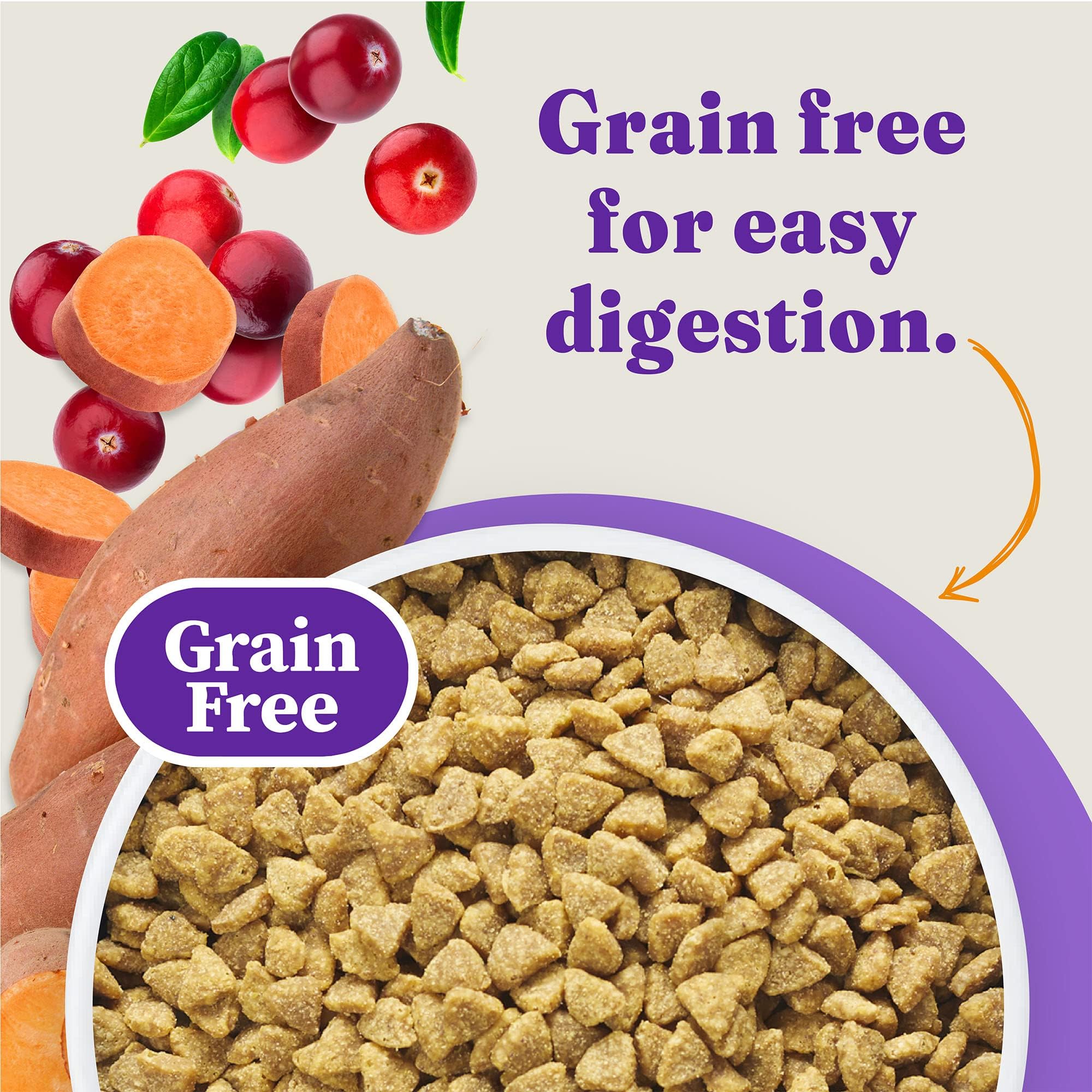 Halo Holistic cage-free chicken label underlining real protein source