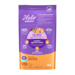 Halo Holistic kibble closeup highlighting grain-free dry cat food texture