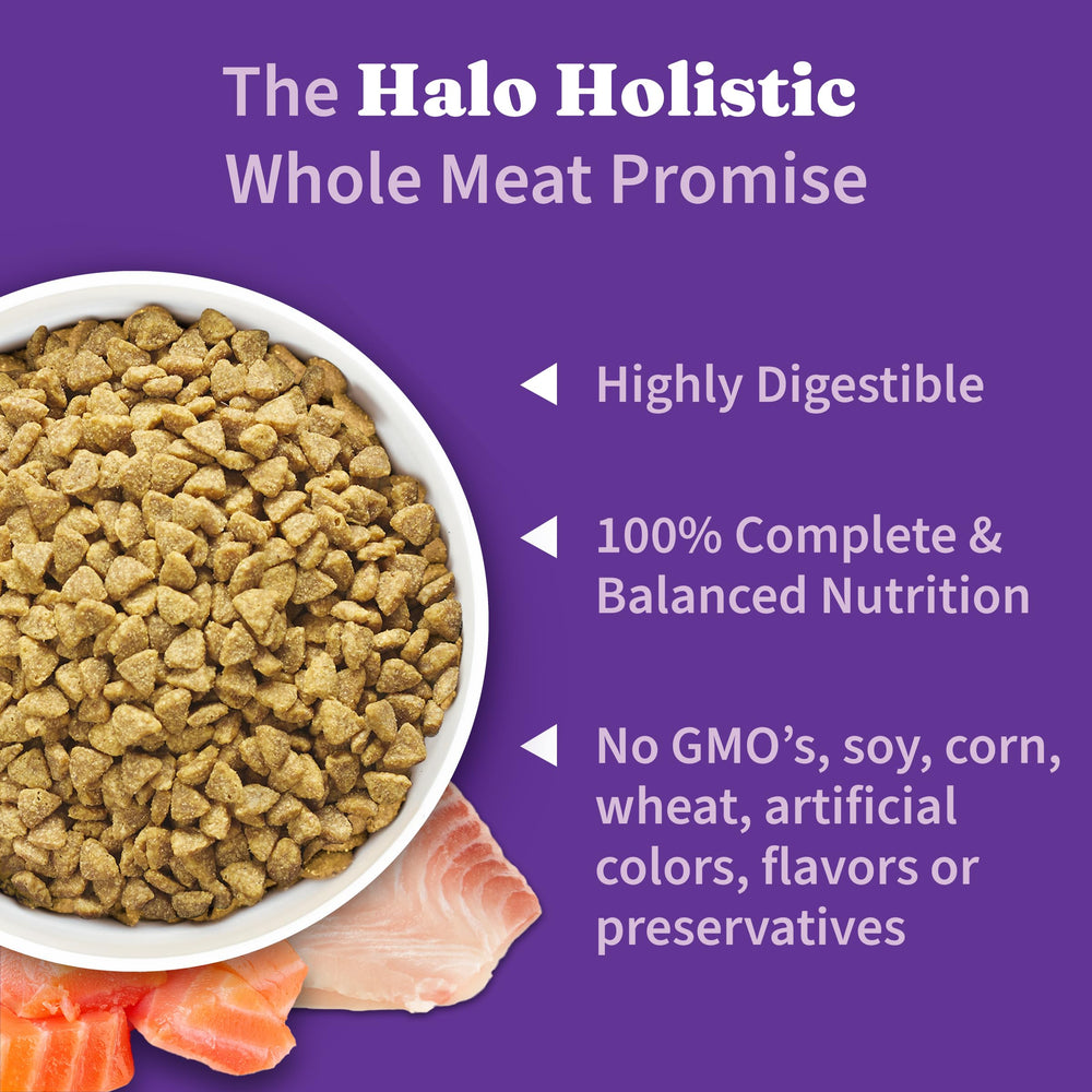 Halo Holistic kitten food omega-fatty-acids for healthy skin and a radiant coat
