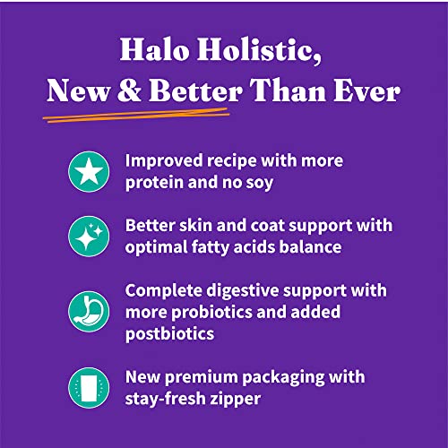 Halo Holistic Vegan Dog Food designed for adult dogs in daily meals.