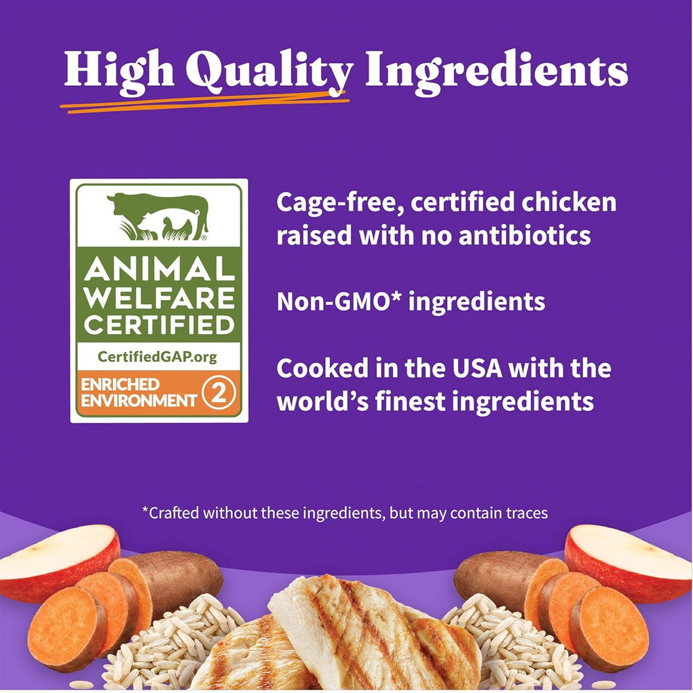 Halo no-corn-wheat-soy image emphasizes allergen-friendly recipe without fillers.
