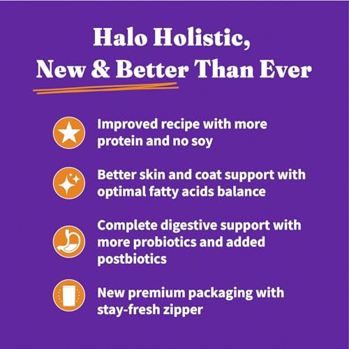 Halo 3-5lb bag image shows convenient portion for small dogs and travel.