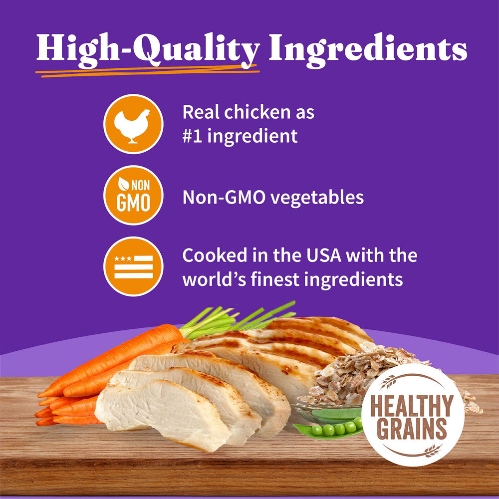 Halo chicken pate texture close-up highlights smooth, easy-to-chew senior formula