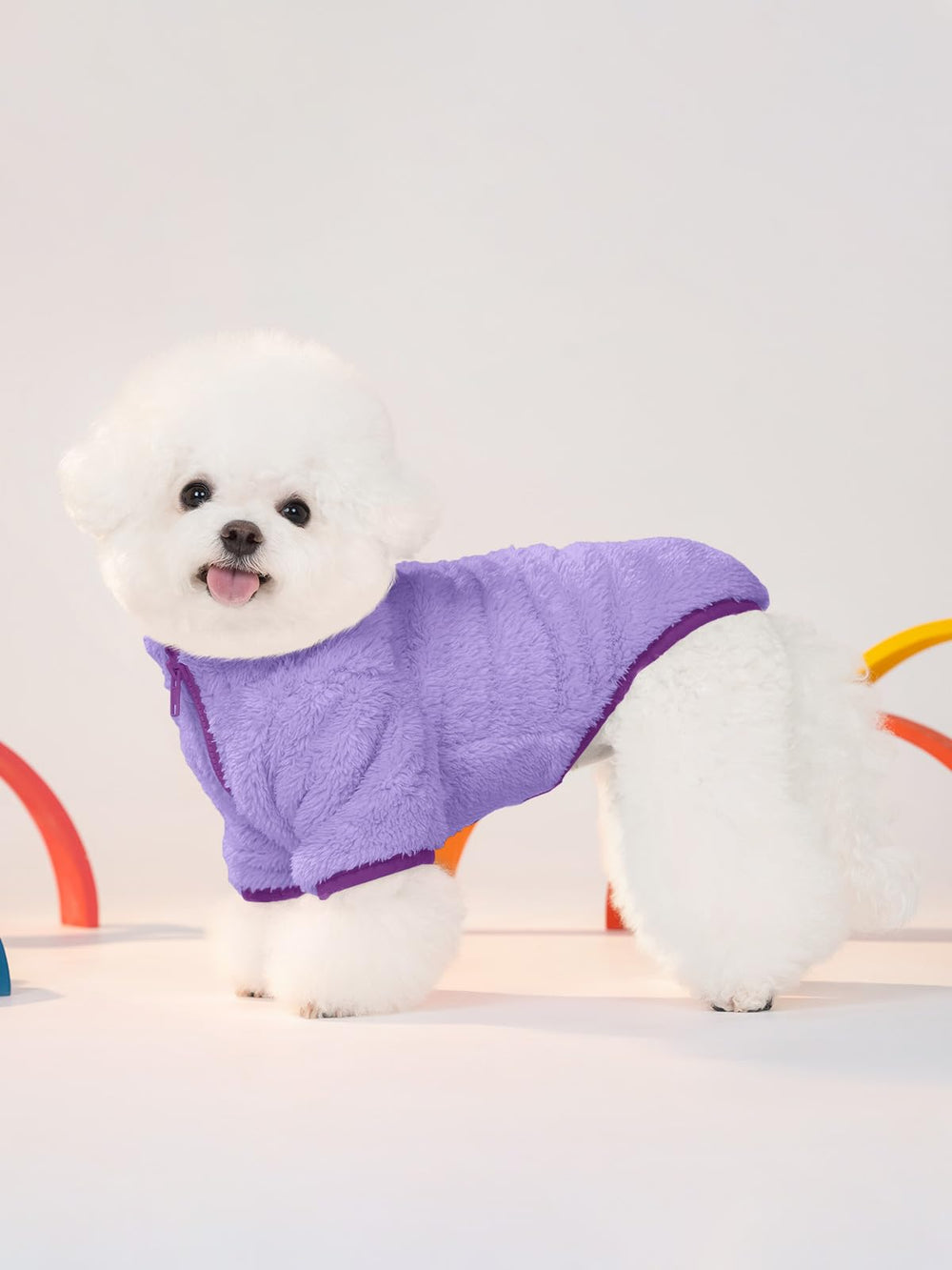 Haloumoning dogs fleece coat keeps warmth during winter walks