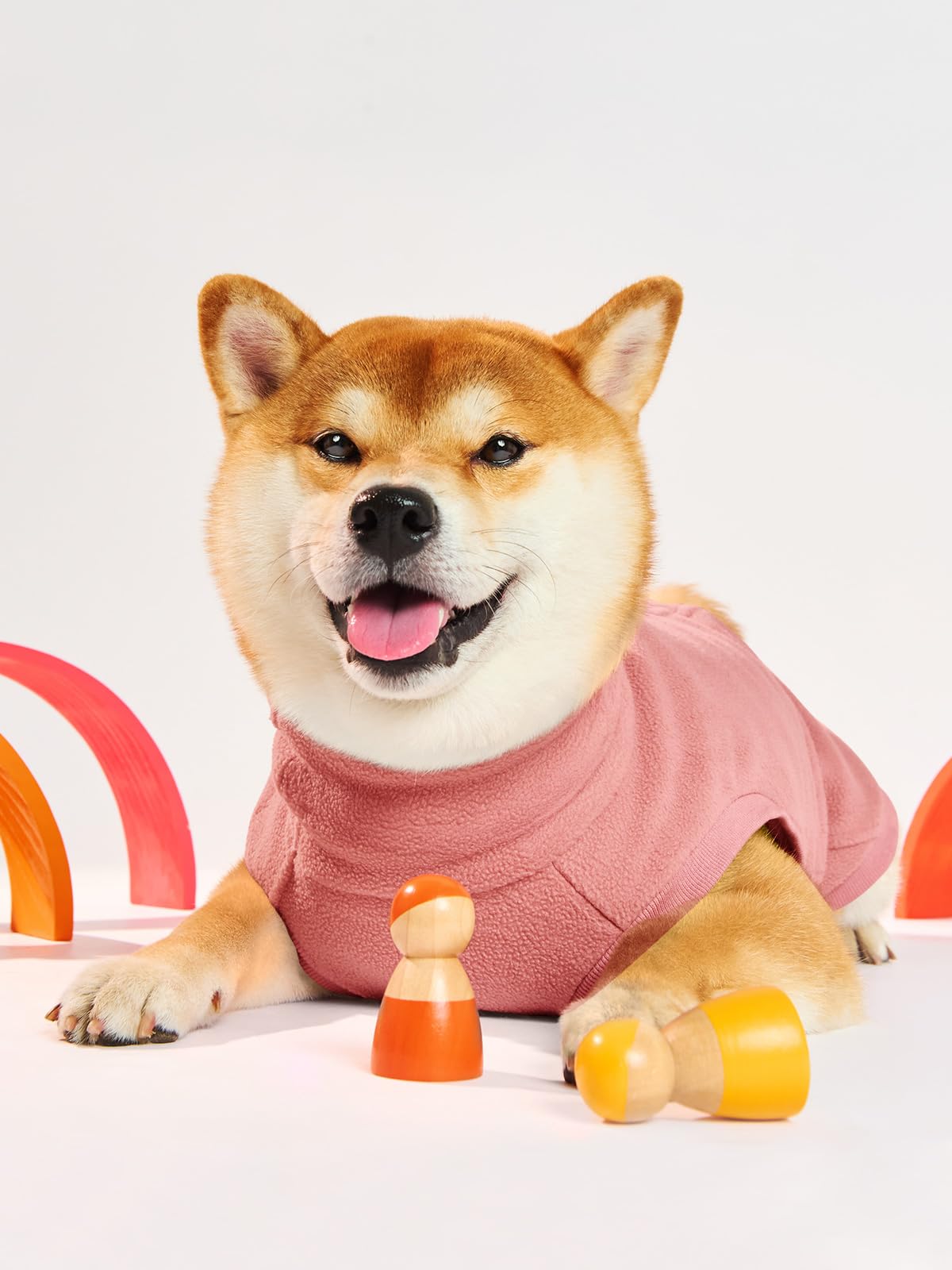 Haloumoning fleece dog sweater care-friendly machine washing keeps it soft