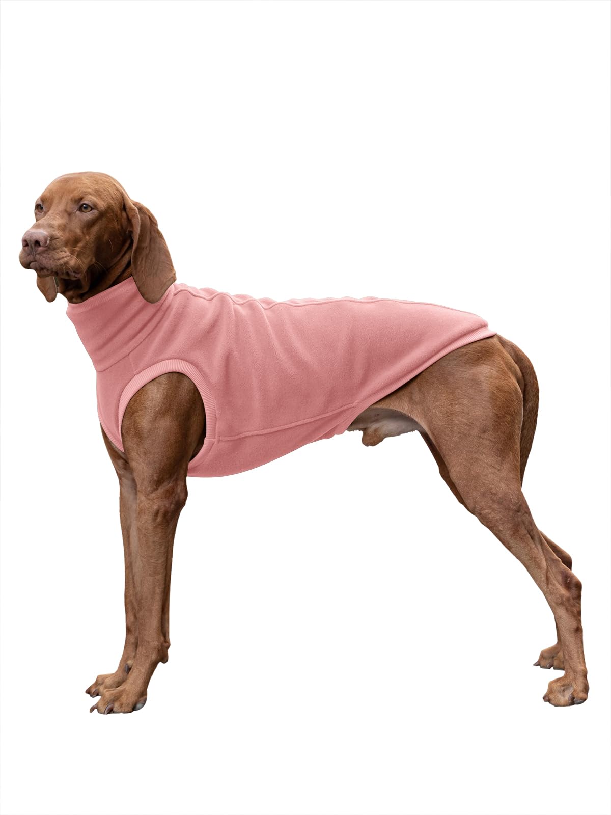 Haloumoning fleece dog sweater front view brings cozy warmth on chilly walks