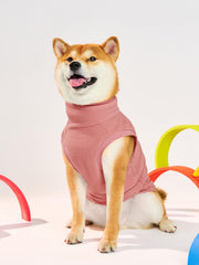 Haloumoning fleece dog sweater leash-hole design enables easy leash access
