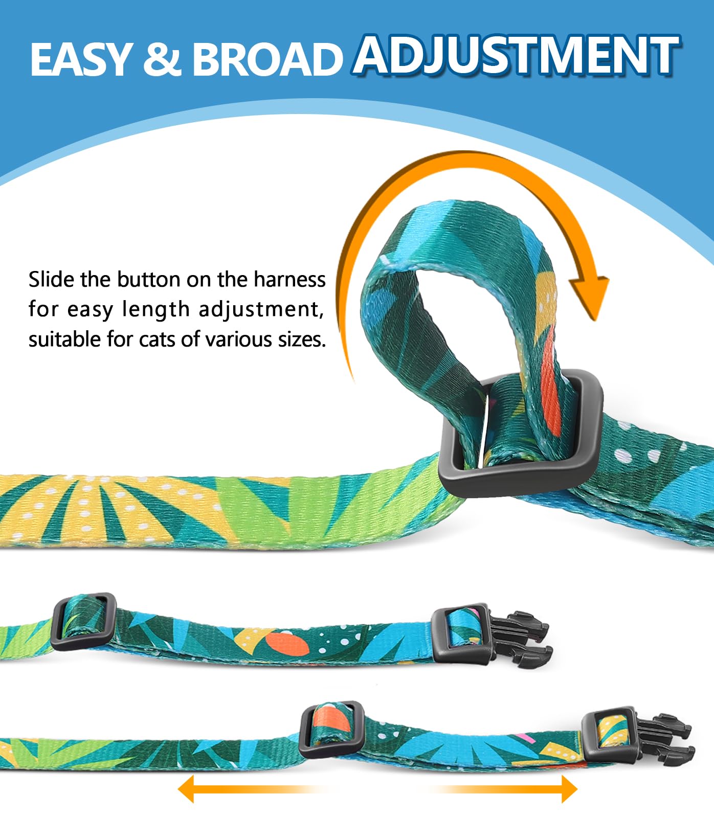 Halypet H300 Pro adjustable buckles allow a snug, growing fit.