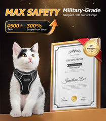 Halypet H600 Pro harness side view with snug adjustable fit