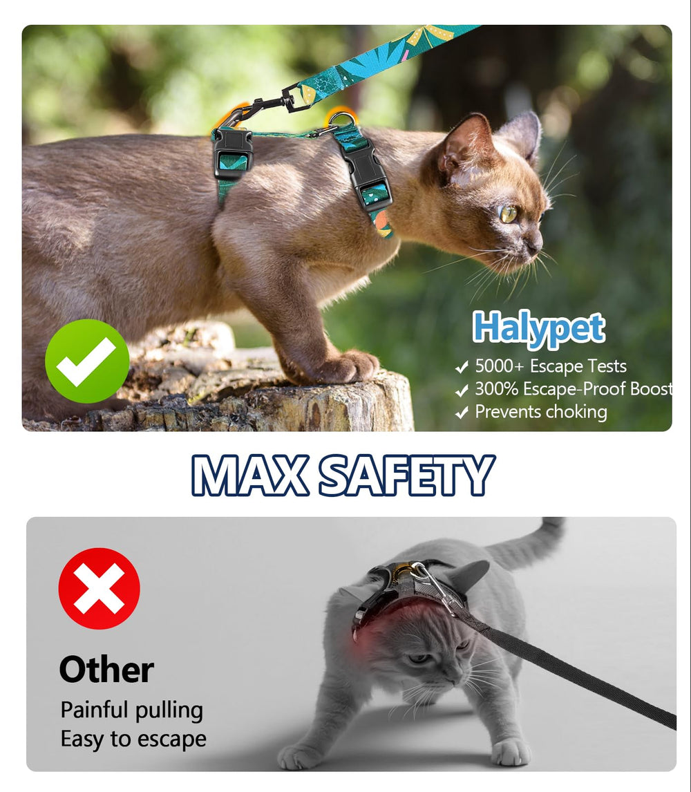 Halypet nanofiber soft-harness close-up illustrating lightweight, skin-friendly fabric for comfortable wear.