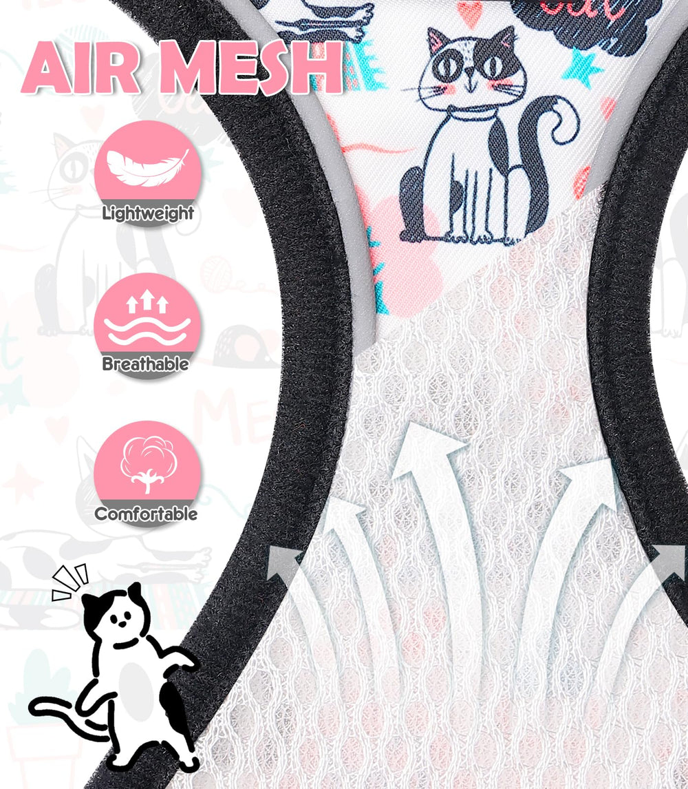 Halypet size chart helps find a snug, secure fit for different cats