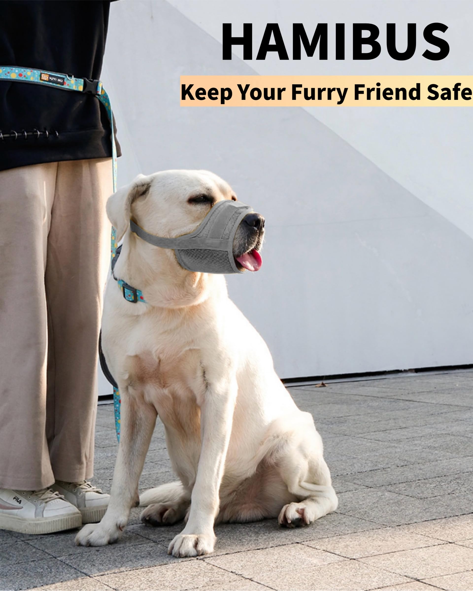 Hamibus lightweight foldable muzzle travel-friendly solution for on-the-go owners.