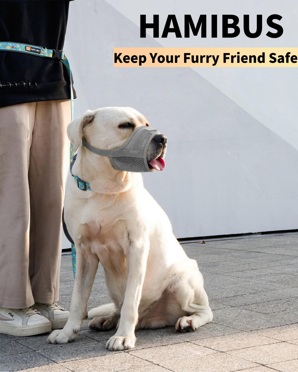 Hamibus lightweight foldable muzzle travel-friendly solution for on-the-go owners.