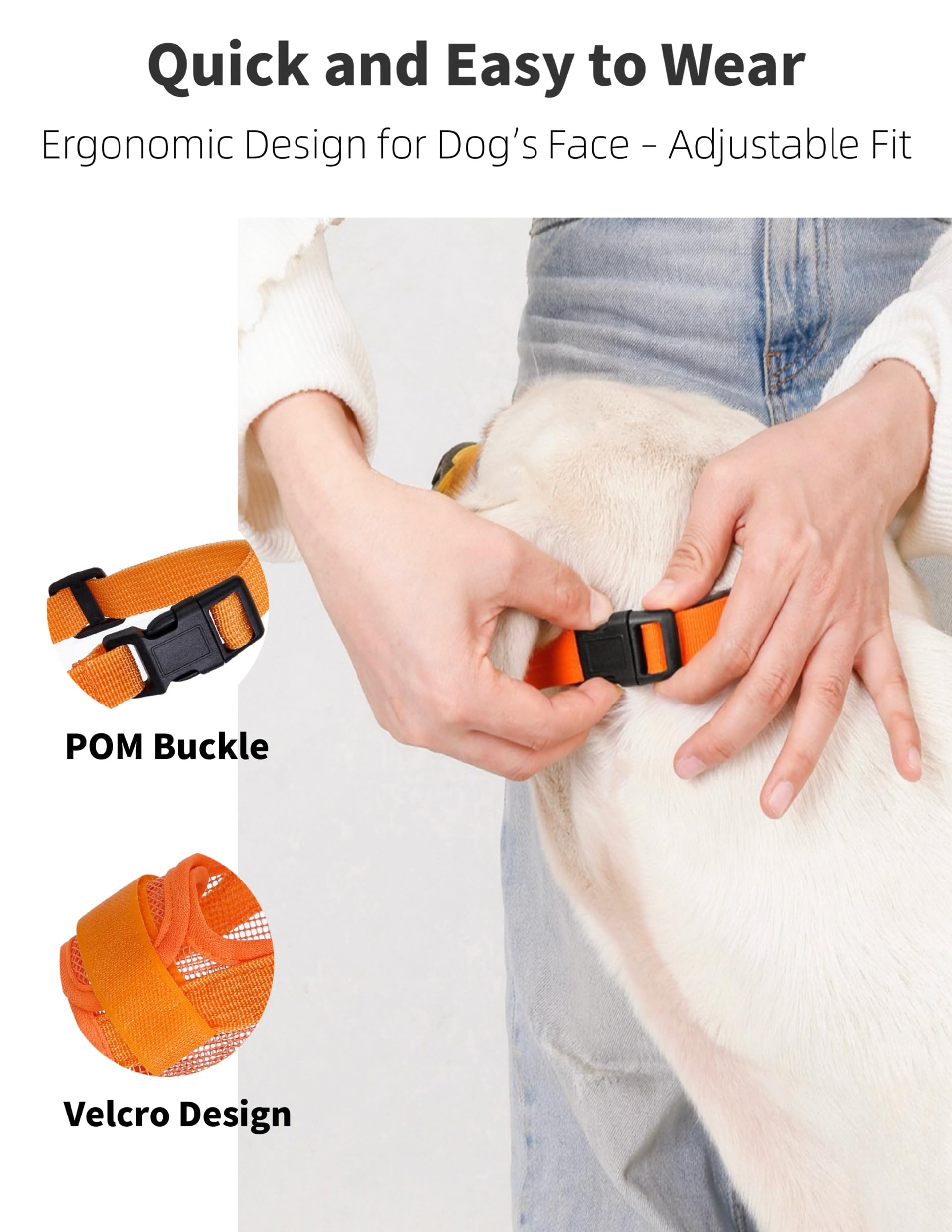 Hamibus dog muzzle closeup highlights breathable mesh and airflow for comfort