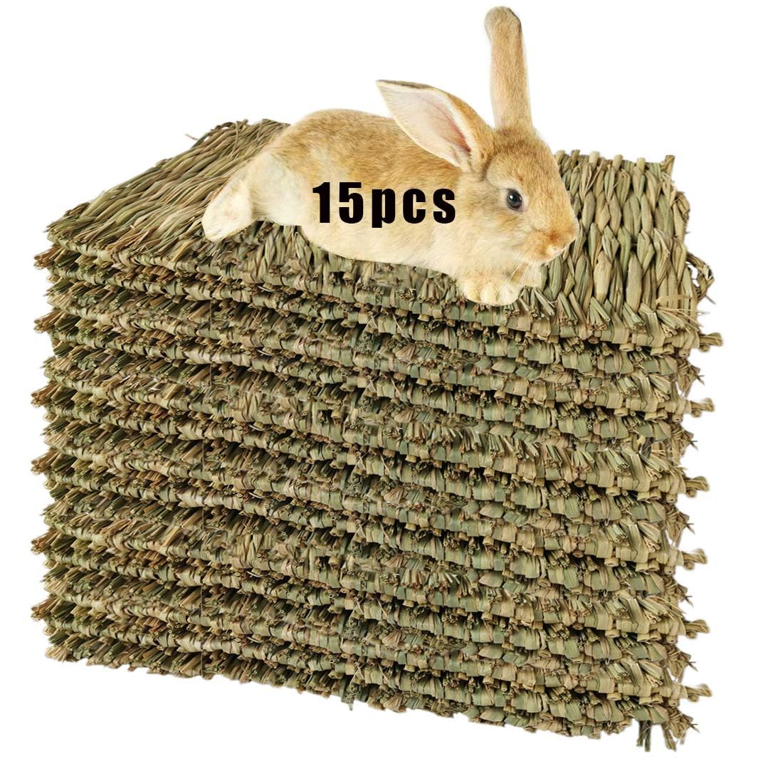 Hamiledyi woven bed mat rabbit grass texture for cozy bedding.