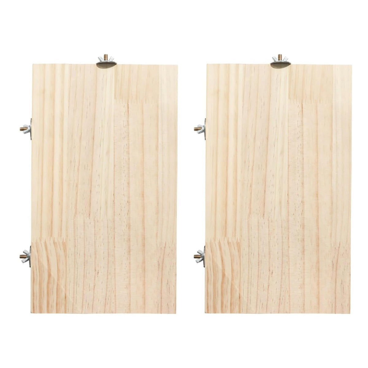 Hamiledyi 2pcs chinchilla wooden platform ledge shows natural resting space.