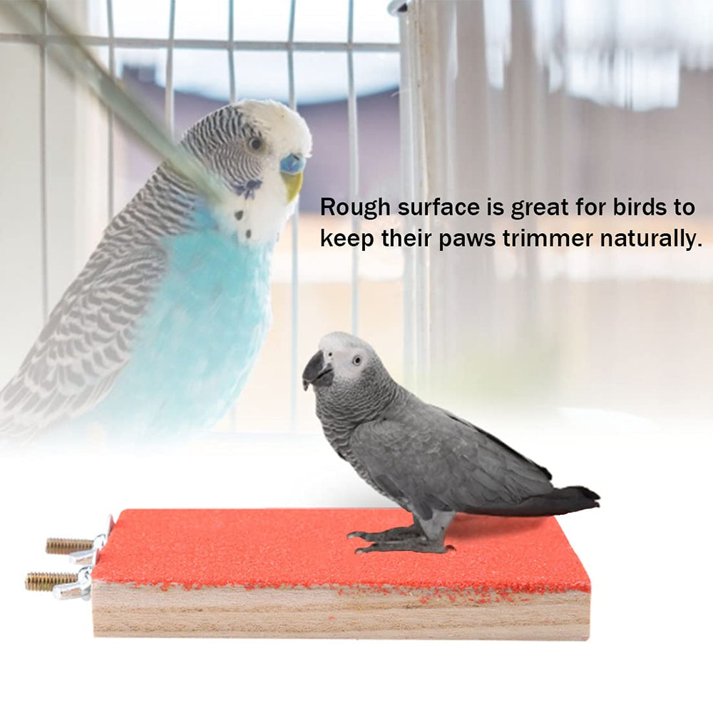 Hamiledyi 5 pcs parrot perch set provides diverse options for cages.