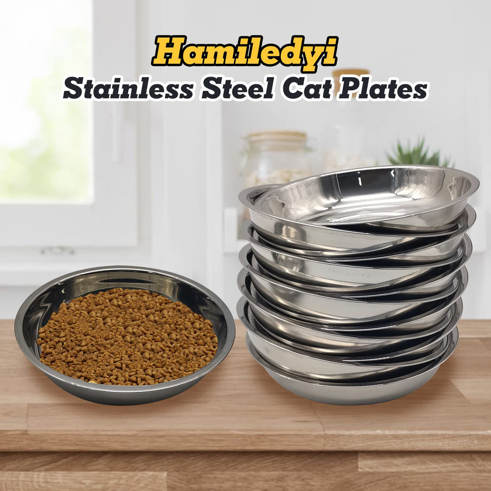 Hamiledyi 7.68-inch bowls are a great size for cats, kittens, and small dogs.