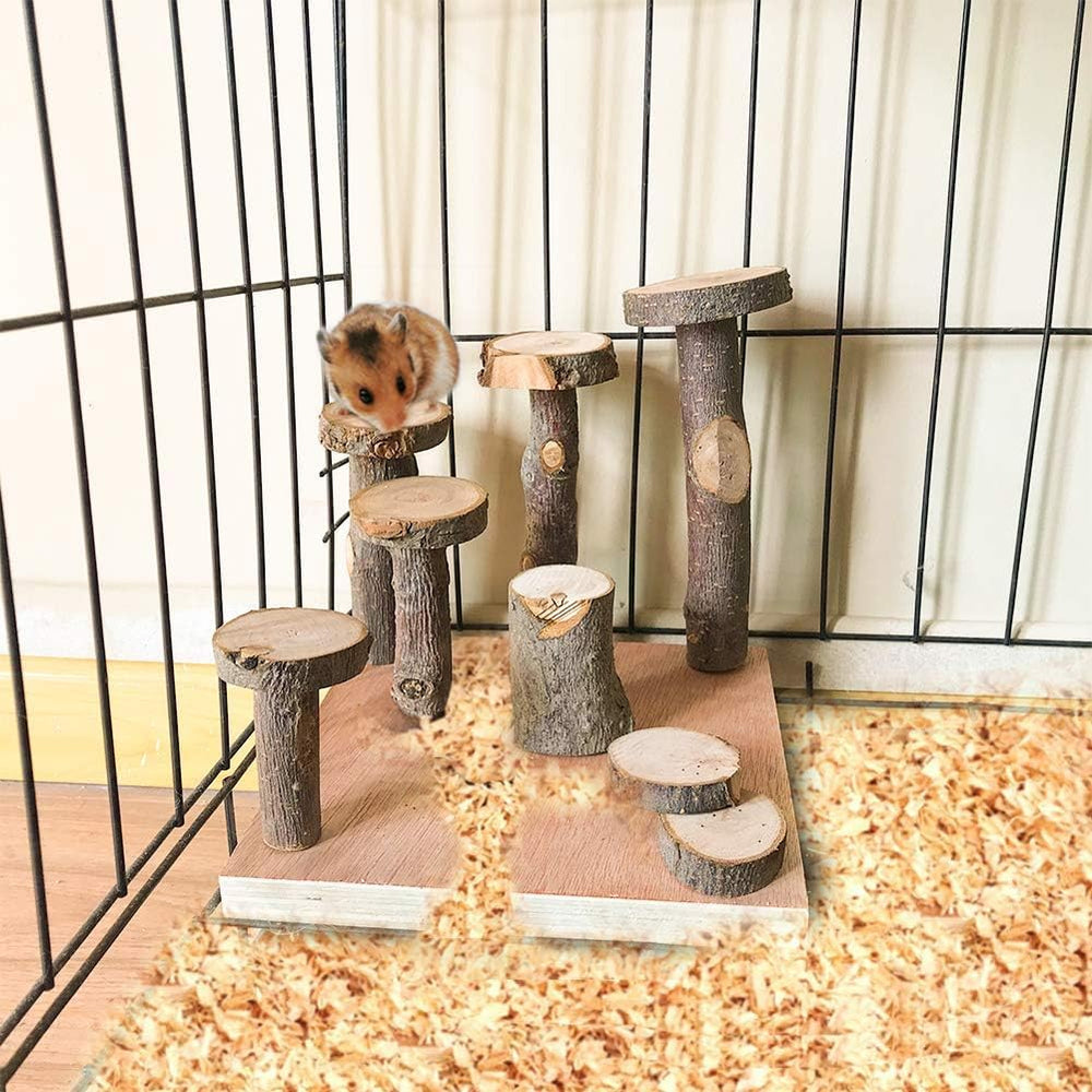Hamiledyi apple wood texture detail - natural materials for pet enrichment.