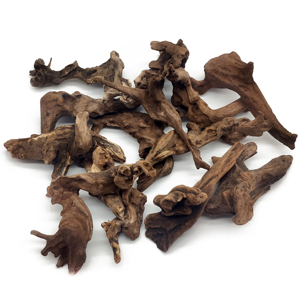 Hamiledyi aquarium driftwood 10pcs set top view showcases varied natural shapes for tank focal points.