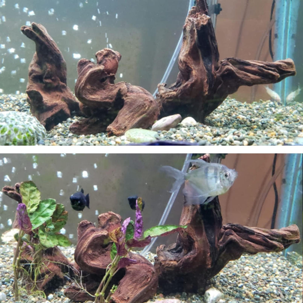 Hamiledyi aquarium driftwood multiple-piece set as versatile focal points
