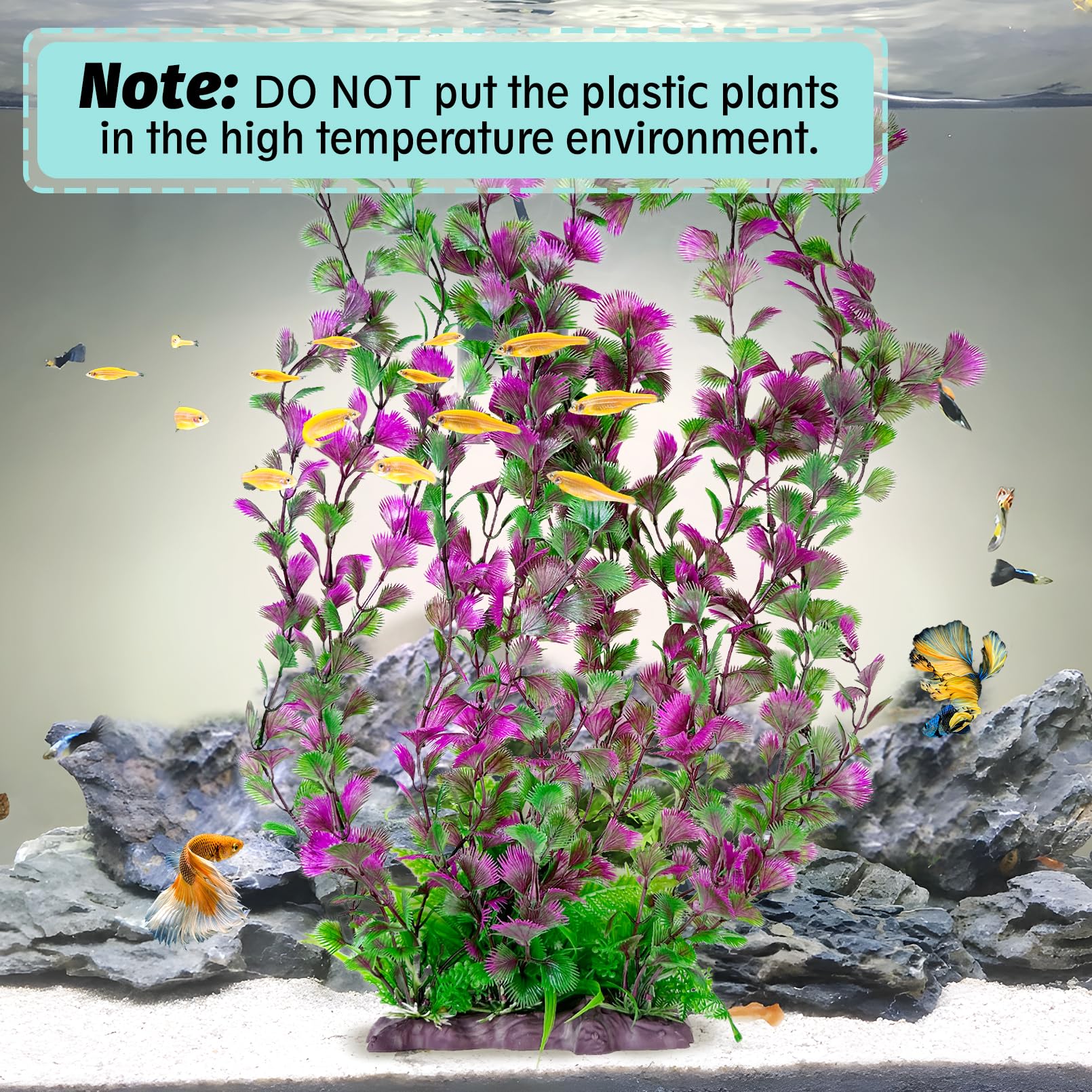 Hamiledyi ceramic base detail anchors the plant in current-filled tanks.