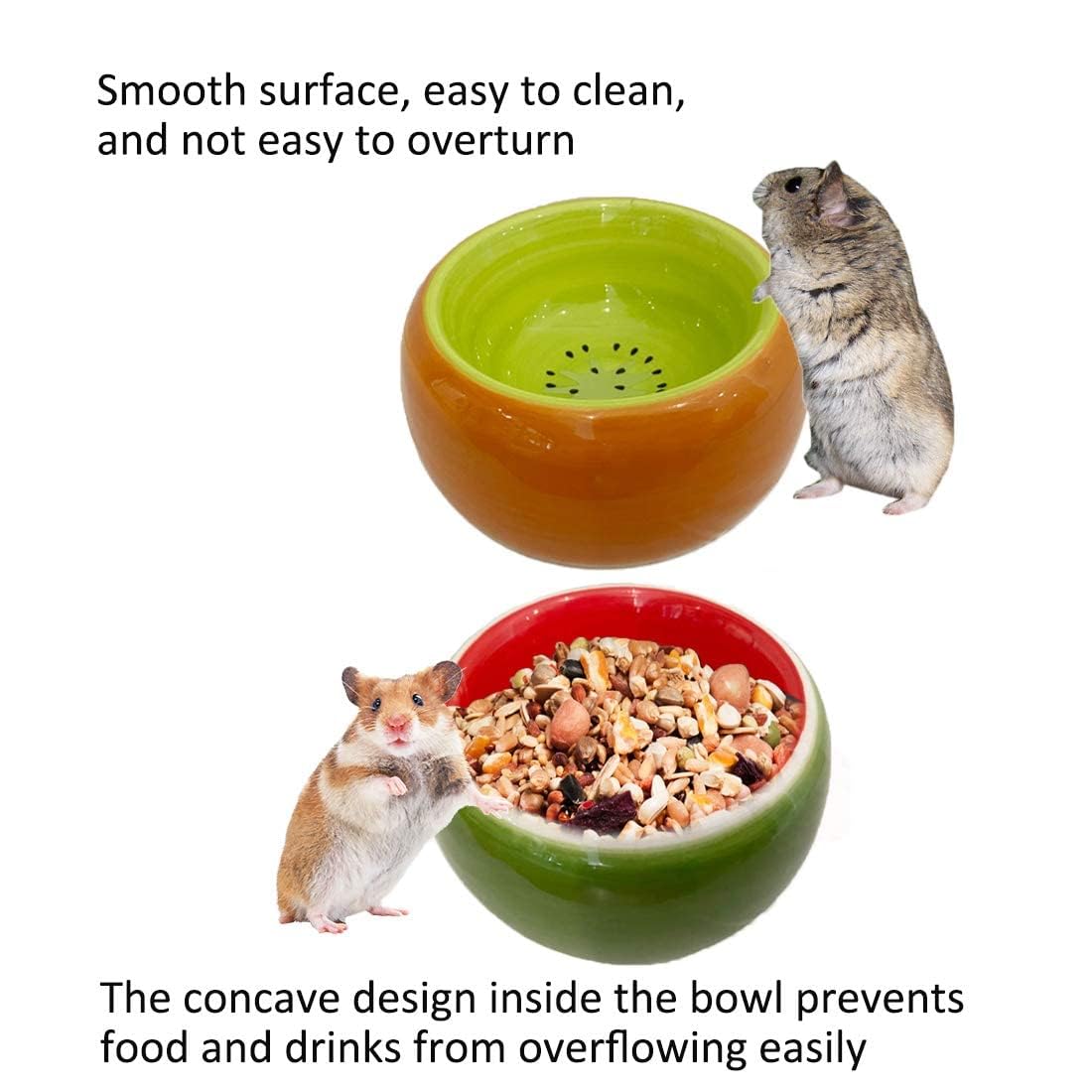 Hamiledyi arc-bottom design prevents spills during feeding