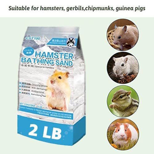 Hamiledyi bath sand suitable for hamsters, gerbils, chinchillas, and more.