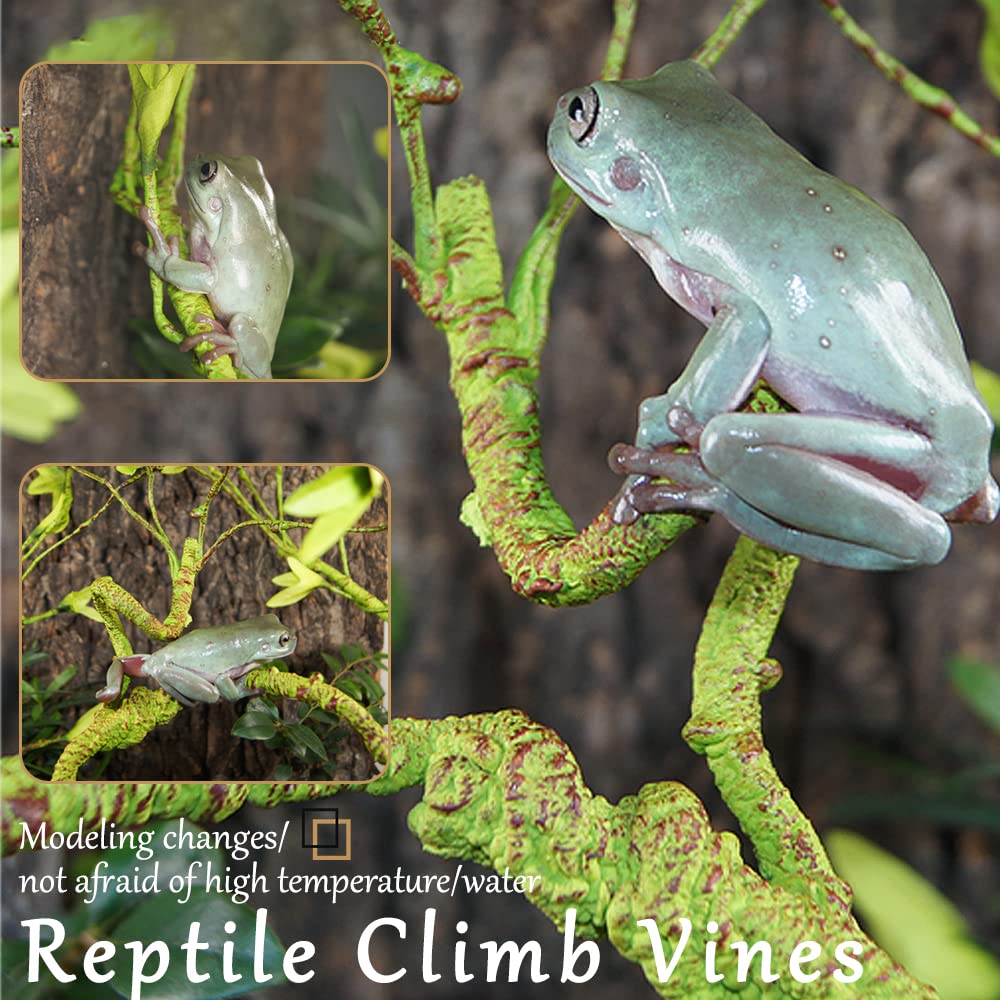 Hamiledyi bendable jungle vine with suction cups secures to walls