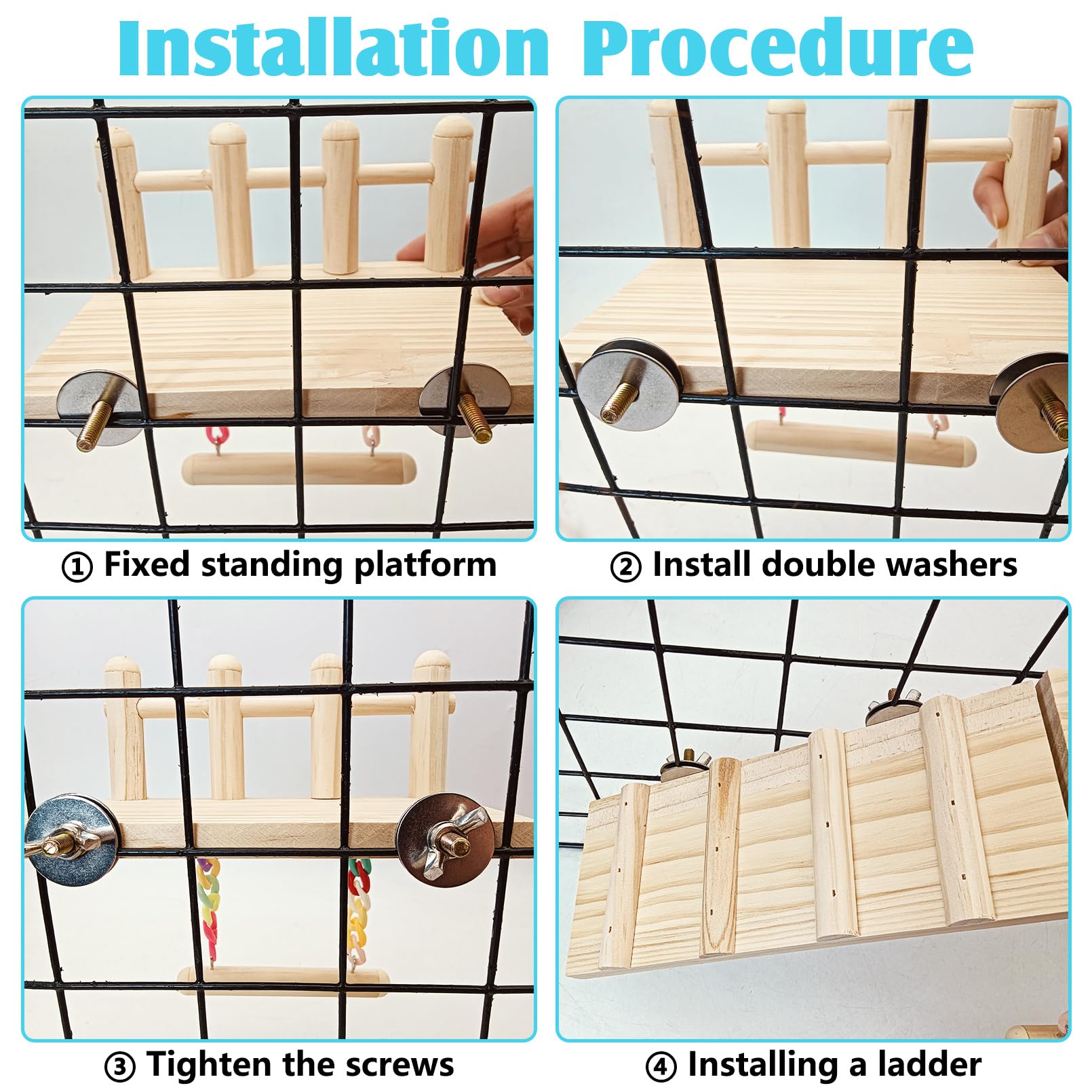 Hamiledyi bird-toy-set-easy-install simplifies cage setup.