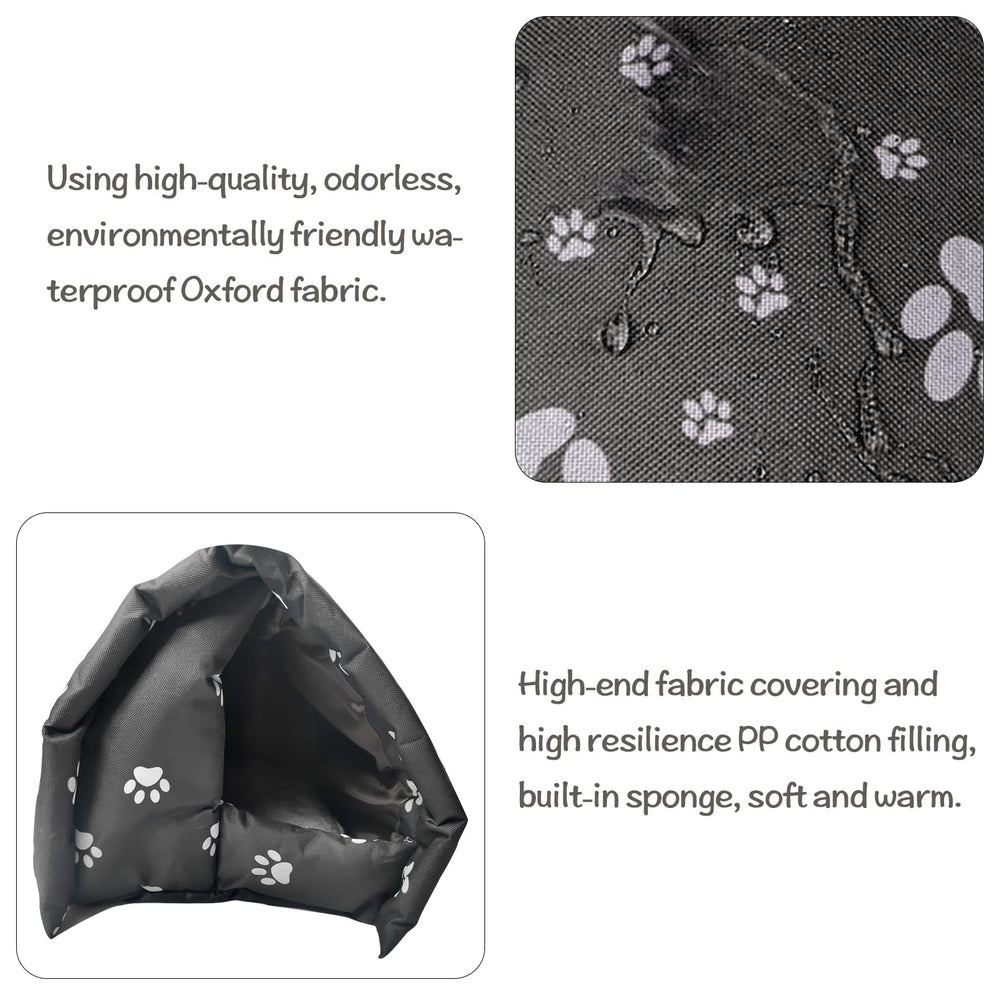 Hamiledyi Bunny Cave Bed interior view with soft fill and plush nest mat