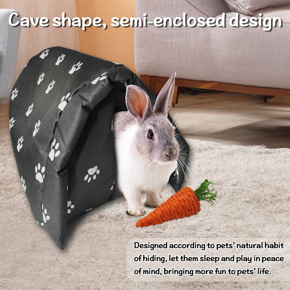 Hamiledyi Bunny Cave Bed size 15.7 x 11.8 x 11.0 inches for multiple pets